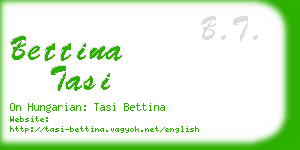 bettina tasi business card